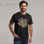 Mens Toy Story Character Logo Scene Graphic T-Shirt - Classic Fit, Comfortable Cotton,