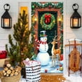 thumbnail image 6 of Hometravel Large Christmas Door Cover, Festive Seasonal Entryway Decoration, Holiday Theme Fabric Wall Hanging for Home and Party, 6 of 6