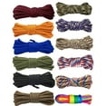 thumbnail image 3 of Nvzi 2 piezas de cordón de nailon trenzado de 4 mm para acampar, hamacas, tendedero, senderismo y pesca, 3 yardas, color rojo, 3 of 5