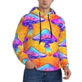 thumbnail image 2 of Sikiie Magic Mushrooms Men's Hoodie, Essentials Hoodie, Sweatshirt, Pullover Hooded Sweatshirt for Men-X-Large, 2 of 7