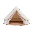 thumbnail image 5 of ToppiJoy Bell Tent, Polyester Cotton Bell Tent for 4 Season Family Camping with Carrying Bag, Waterproof Luxury Glamping Ten for Hunting,Camping Beige, 5 of 12