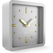 Driini Modern Mid Century Desk & Shelf Clock for Mantle, Bedroom Nightstand