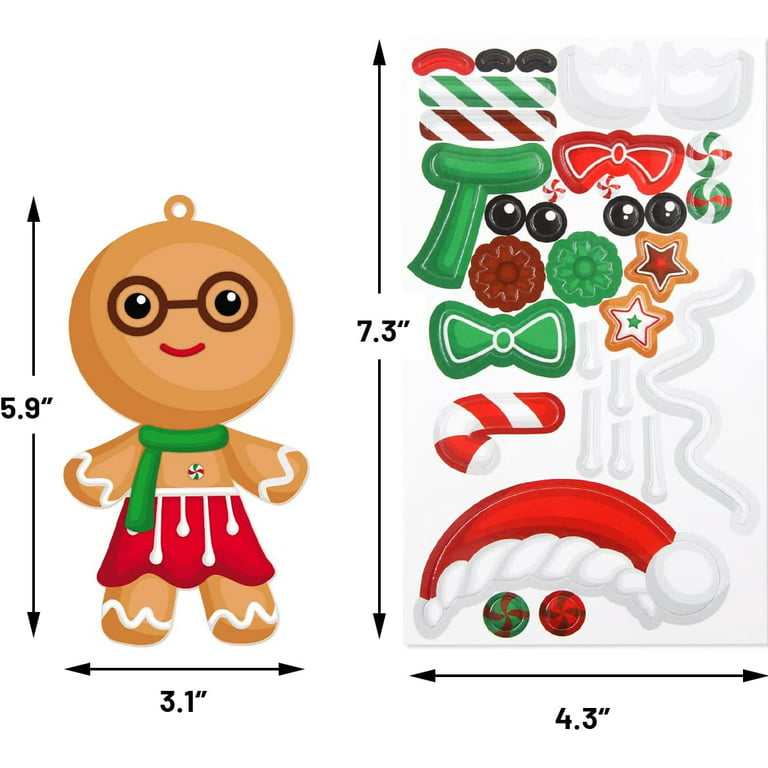 Printable shrink plastic gingerbread gift toppers for Curbly