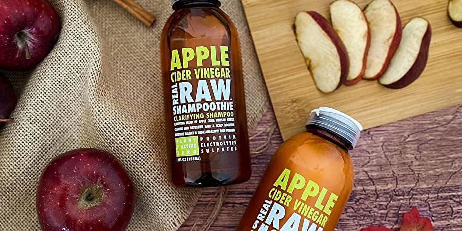 Real Raw Apple Cider Vinegar Clarifying Shampoo Moisturizing And Detoxifying 12 Fl Oz 6463