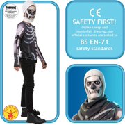 Angels Costumes Fortnite Skull Trooper Teen Costume Top & Hood - 9-10 yrs Unisex