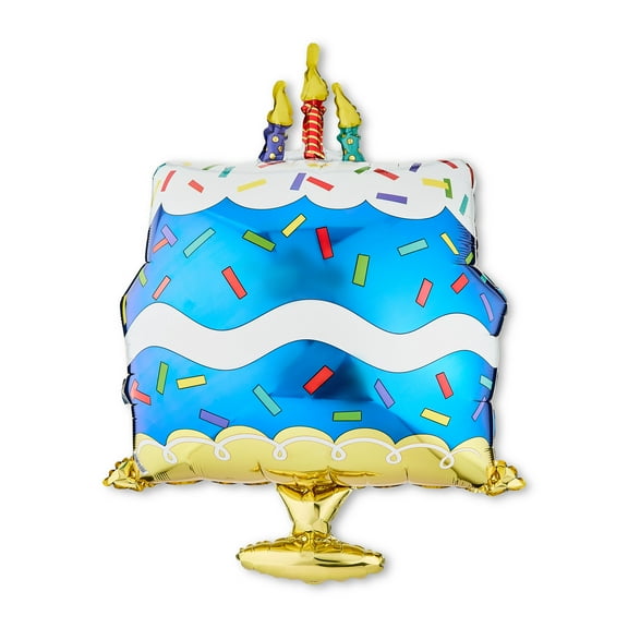 29" Navy Tiered Birthday Cake Balloon, by Way To Celebrate