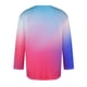 thumbnail image 4 of Men's Solid Color Round Neck Three Quarter Sleeve Top T-shirt L, 4 of 4