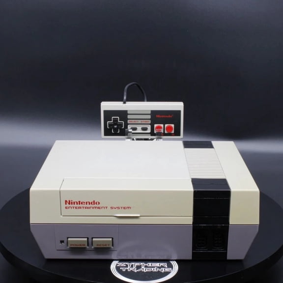 Restored Nintendo Entertainment System with Controller and Power