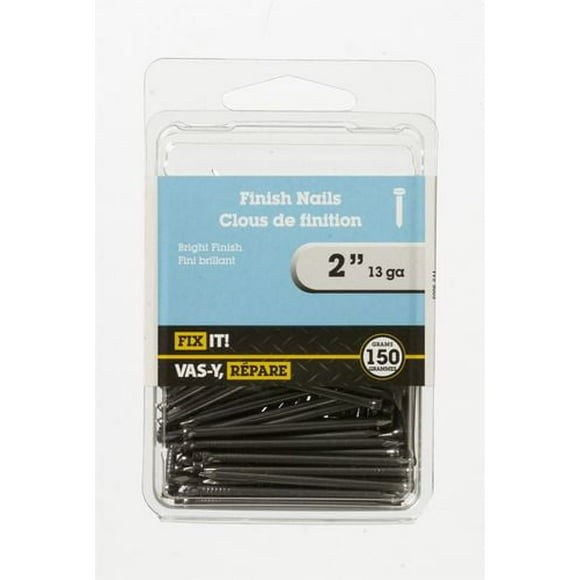 2" (13Ga) Finish Nail 150G Grames, For use on trim, finishing carpentry, and crafts.