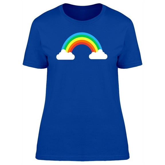 Rainbow In The Clouds Art T-Shirt Women -Image by Shutterstock, Female Small