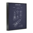 thumbnail image 4 of Stupell Industries Rocket Ship Blueprint Transportation Painting Black Framed Art Print Wall Art, 16 x 20, 4 of 10