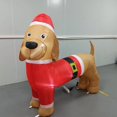 thumbnail image 3 of Papá Noel de tamaño real de 5 pies, decoración navideña para exteriores, adornos ligeros, inflable de Navidad para suministros de decoración navideña, 3 of 4