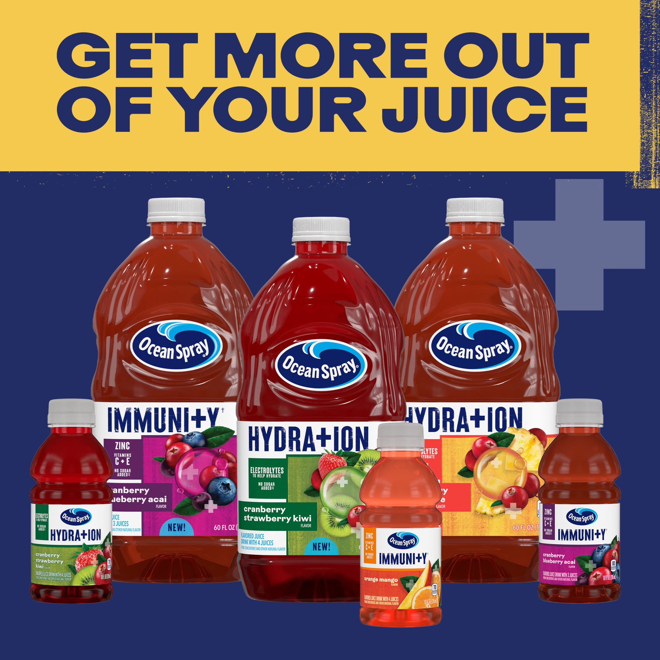 Ocean Spray® Revitalize Cranberry Pineapple Juice Drinks, 10 fl oz Bottles, 6 Count