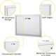 thumbnail image 5 of 1 stainless steel right-opening gabinete door-17\, 5 of 6
