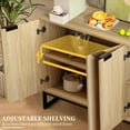 thumbnail image 6 of Modern Accent Cabinet, Kitchen Sideboard Buffet Cabinet with 4 Fluted Doors, 6 of 8