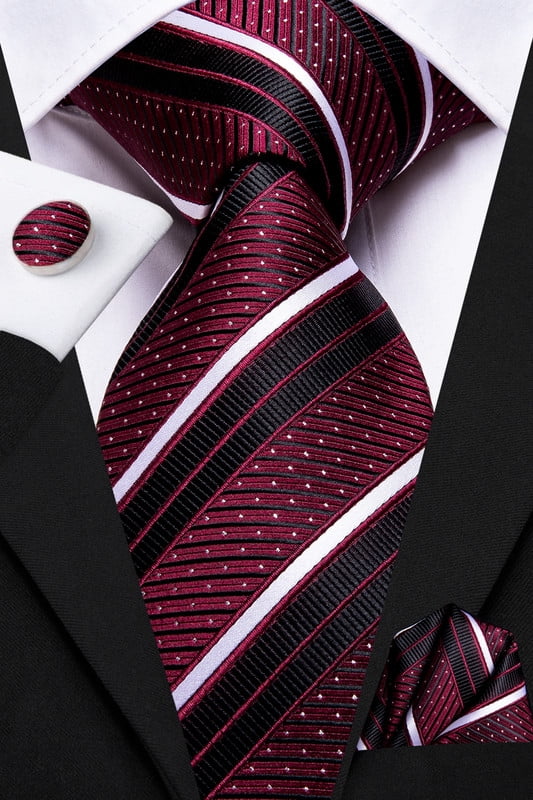 Burgundy and Black