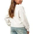 thumbnail image 4 of AherBiu Toddler Kids Girls Sweater Tops Crewneck Long Sleeve Comfy Fitted Warm Knitted Pullover Tops, 4 of 6