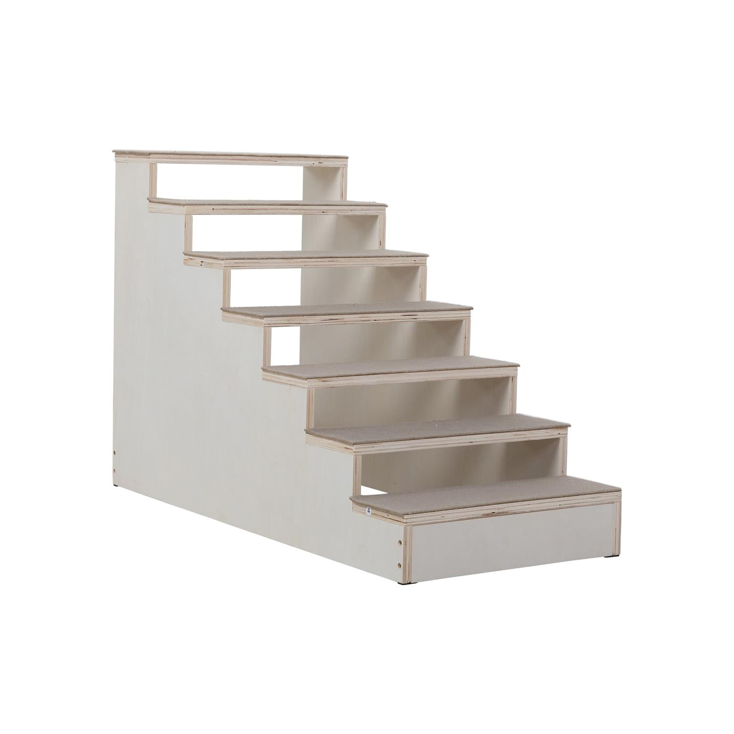 Pefilos 22" Wooden Pet Steps for Small Dogs and Cats, Ramp Stairs for Couch, Sofa, and High Bed Climbing, 7-Step, Natural Pefilos 22" Wooden Pet Steps for Small Dogs and Cats, Ramp Stairs for Couch, Sofa, and High Bed Climbing, 7-Step, Natural