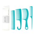 thumbnail image 1 of 5XL Beige 4 unids/set peine de dientes anchos peines para desenredar peine de ducha con cepillo de gancho para mujeres, 1 of 4