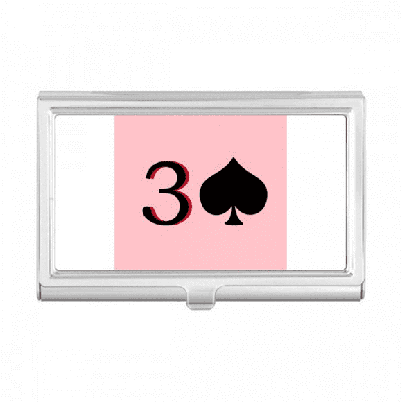 Peace Jupiter Spade 3 Poker Business Card Holder Case Pocket Box Wallet