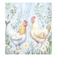thumbnail image 3 of Dailycode Dishwasher Magnet Cover Magnetic Fridge Door Cover Home Kitchen Decor, Chickens and Wildflower, 23"x 26", 3 of 6