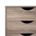 thumbnail image 3 of Office File Cabinets Wooden File Cabinets for Home Office Wood File Cabinet Mobile File Cabinet Mobile Storage Cabinet Filing Storage Drawer by Naomi Home-Color:Vintage Oak,Size:5 Drawer, 3 of 10