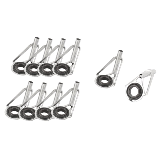 Unique Bargains Pêcheur Filature Canne à Pêche Guide de Pointe Kit de Réparation 5mm Dia Oeillet 10pcs