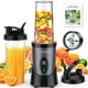 thumbnail image 1 of KOIOS 900W Smoothie Blender, Personal Blender for Shakes and Smoothies with 2 No-BPA 22 oz Portable Blender Bottles and To-Go Lids, Single Serve Mixer Blender for Juices Baby Food, Nutritious Recipe, 1 of 5