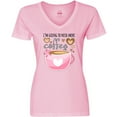 thumbnail image 3 of Inktastic I'm Going to Need More Coffee with Cute Pink Coffee Cup Women's V-Neck T-Shirt, 3 of 5