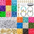 thumbnail image 1 of 4995 Piezas de de Arcilla para Pulseras, Collar, Manualidades, 18 Colores, 1 of 9