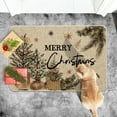 thumbnail image 5 of VIXARKO Holly Merry Christmas Doormat, Winter Xmas Ornament Home Decor Low-Profile Switch Rug Door Mat Floor Mat for Indoor Outdoor Memory Foam Kitchen Mats for Floor 17x29 Inch, 5 of 6