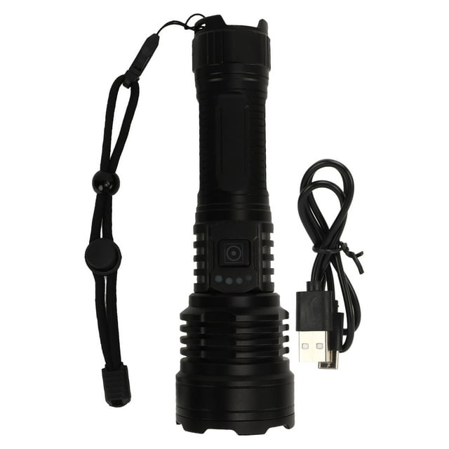 Linterna LED Linterna superbrillante Retráctil con zoom Tipo C XHP70 Cuentas de luz IPX4 Linterna de mano con carcasa de aluminio resistente al agua