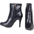 thumbnail image 2 of Forever Young Women's Gold Zipper Ankle Bootie, 2 of 6