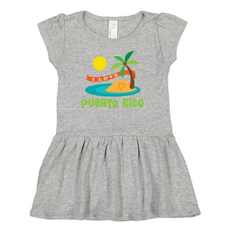 

Inktastic I Love Puerto Rico Girls Baby Dress