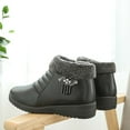 thumbnail image 5 of POROPL Womens Boots Ankle Fleece Warm Shoes,Boots for Women Size 4.5, 5 of 7