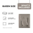 thumbnail image 6 of Regency Heights Queen Size Cotton Flannel Sheet Set, 4-Piece Flannel Bed Sheets Queen, 100% Cotton Bed Sheets Set with Deep Pocket, Grey Solid, 6 of 7