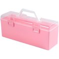 thumbnail image 1 of Brush Container Large Capacity Paint Brush Storage Box Long Paint Brush Case Paint Brush Holders for Student, 1 of 8