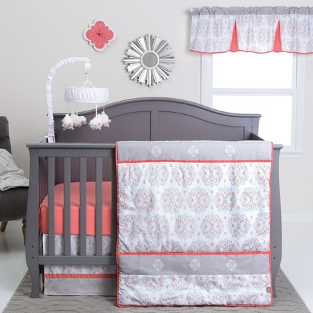 Valencia 3 Piece Crib Bedding Set Walmart Com Walmart Com