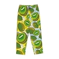 thumbnail image 4 of Disketp Watercolor Kiwi Fruits Summer Print Women'S Comfy Pajama Pants Casual Drawstring Palazzo Lounge Wide Leg Pants, 4 of 9