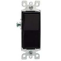Leviton Decora Rocker Switch 5603-2E - 3-Way AC Quiet - Black