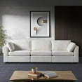 thumbnail image 2 of Modern Modular Chenille Fabric Sofa,for Living Room, Knock Down Design, Soft Cushions (Beige, 2seater), 2 of 15