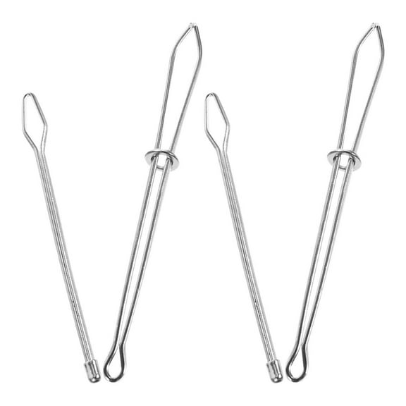 FRCOLOR  4 Pcs Sewing Tools Drawstring Elastic Belt Pushing Device Silver