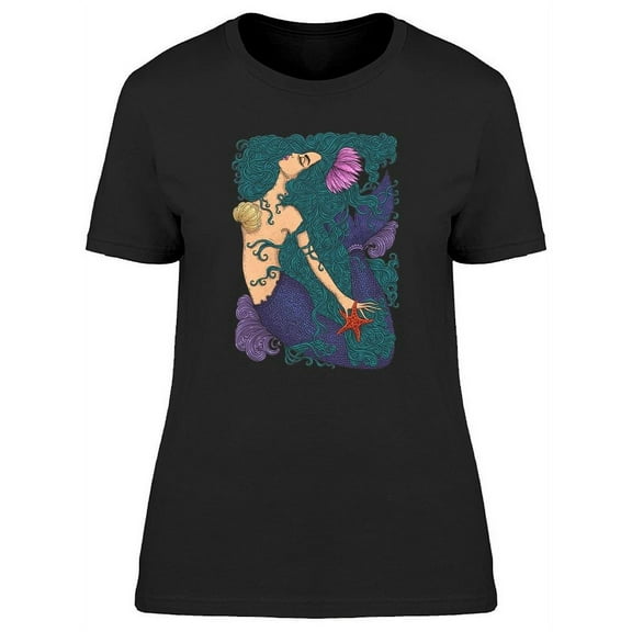 Fantastic Sea Mermaid T-Shirt Women -Image by Shutterstock, Female Medium