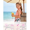 thumbnail image 5 of Aideaone Girls 3 Piece Swimsuit Tankini Bathing Suit with Cover Up Skirt Quick Dry tankini swimsuits for teens Beach Swimwear for 6-12 Years, 5 of 9