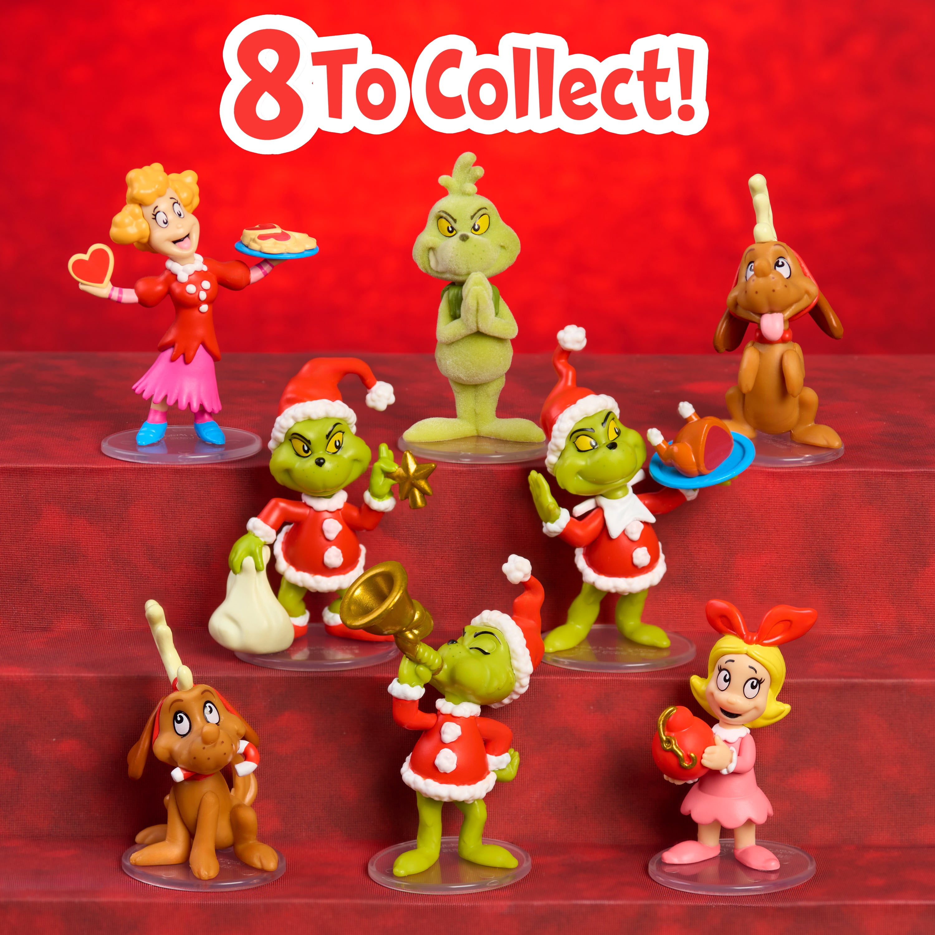 Dr. Seuss The Grinch Collectible Figures, Blind Capsule Toy with 2.75-inch Surprise Figure with Clear Base, Kids Toys by Just Play, Ages 3 and up
