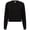 Black, variant on Skinni Fit Womens Cropped Slounge Sweatshirt