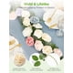 thumbnail image 2 of Flores artificiales InnoGear, rosas artificiales de espuma cremosa, 50 unidades, 2 of 7