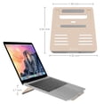 thumbnail image 3 of Fintie Aluminum Portable Laptop Stand for MacBook/iPad Pro/Samsung/RCA/Lenovo/Tablet/Notebook 9-17" Holder, 3 of 7