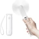 thumbnail image 1 of Ventilador portátil, ventilador de bolsillo, ventilador personal plegable alimentado por batería o USB, 3 velocidades, flujo de aire mejorado, mini ventilador silencioso recargable - Blanco TUNC Sencillez, 1 of 5