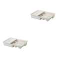 thumbnail image 2 of Organizador de bandeja de basura Inteprter ajustable Blanco 2Conjunto, 2 of 6